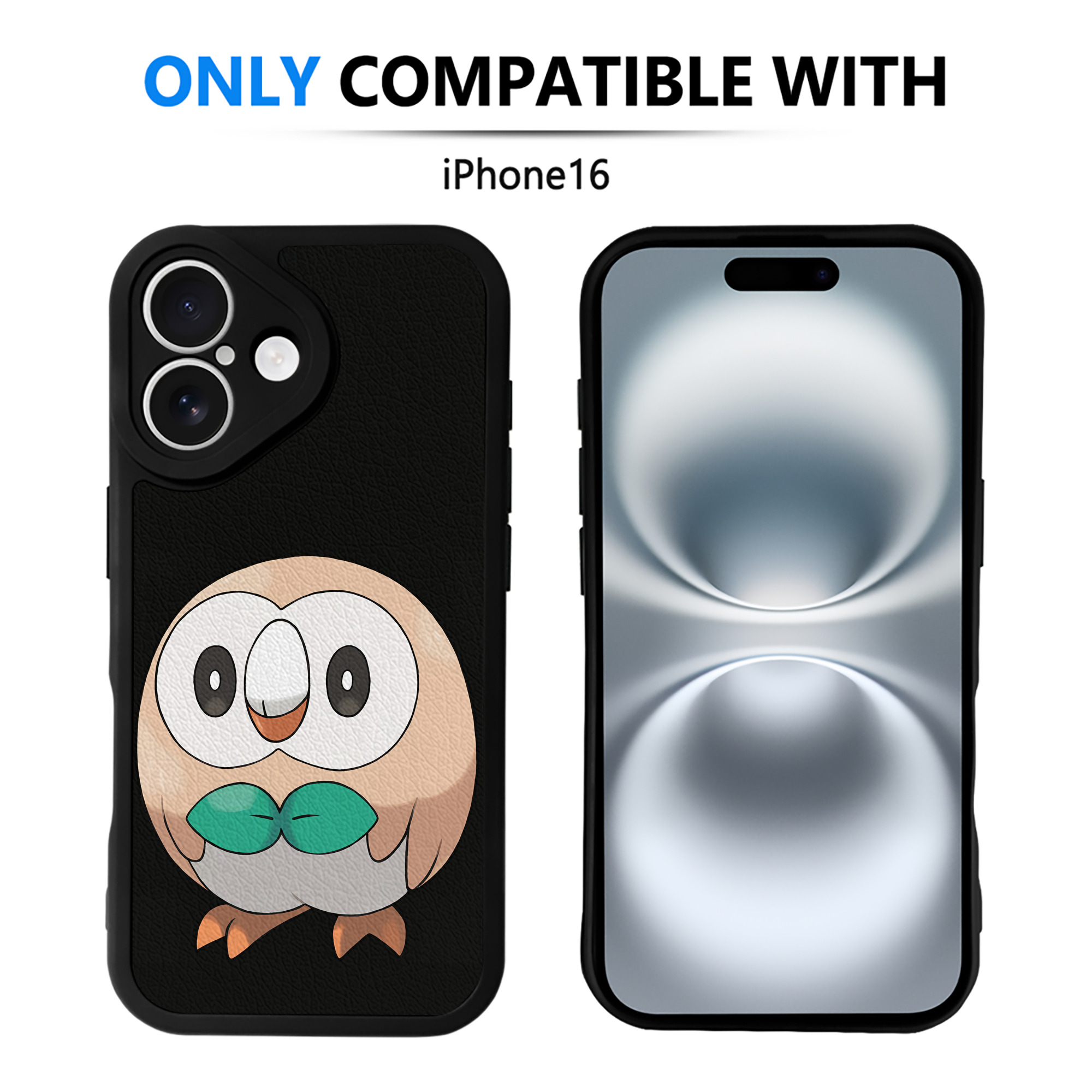（画像用） ポケットモンスター Pokémon 【iPhone 16シリーズ対応】シリコンスマホケース（レザー調） 材質：シリコン